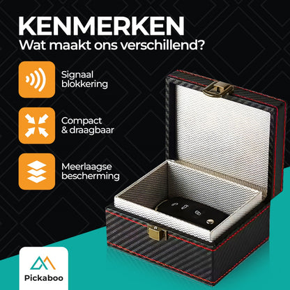 Pickaboo® Faraday Box Autosleutel Pro - Inclusief Gratis Beschermhoes voor Telefoon (Medio Mei verwacht)