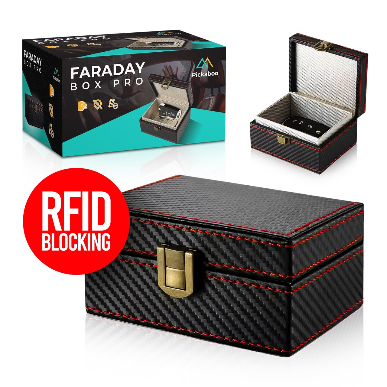 Pickaboo® Faraday Box Autosleutel Pro - Inclusief Gratis Beschermhoes voor Telefoon (Medio Mei verwacht)