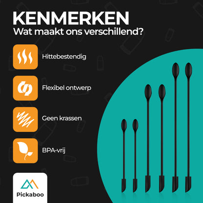 Pickaboo Flessenlikker - Uitgebreide set 6 stuks