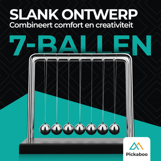 Pickaboo Newton cradle XL - Hoogwaardige Newton Pendel - Nieuwste model