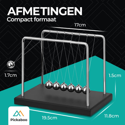 Pickaboo Newton cradle XL - Hoogwaardige Newton Pendel - Nieuwste model